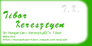 tibor keresztyen business card